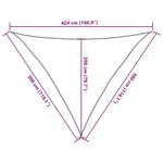 vidaXL Voile d'ombrage sable 3x3x4 24 m 100   polyester oxford