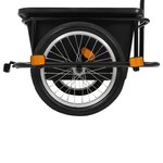 vidaXL Remorque de vélo noir 50 L