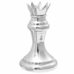 vidaXL Sculptures 2 Pièces Argent Aluminium