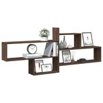 vidaXL Étagère murale chêne marron 167 5x18x68 cm bois d'ingénierie