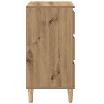 vidaXL Cabinet de chevet avec tiroir chêne artisanal 40 x 35 x 70 cm