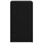 vidaXL Meuble TV mural Chêne noir 30 5 x 30 x 60 cm Bois d'ingénierie