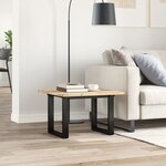 vidaXL Dessus de table carré 60x60x2 cm bois massif d'acacia