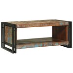 vidaXL Table basse Marron 90 x 50 x 38 cm bois de récupération massif