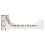 vidaXL Cadre de lit sans matelas blanc 120x190 cm bois de pin massif