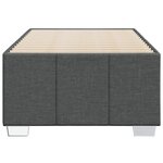 vidaXL Cadre de lit sans matelas gris foncé 80x200 cm tissu