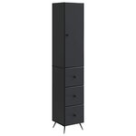 vidaXL Ensemble de Meubles 2 Pièces Noir 34 5 x 34 5 x 90 cm