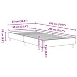 vidaXL Cadre de lit sans matelas chêne sonoma 90x200 cm