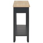 vidaXL Table console Noir 110x35x80 cm Bois