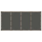 vidaXL Ensemble de repas extérieur 9 Pièces Gris clair et gris foncé