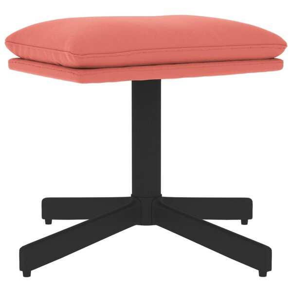 vidaXL Repose-pied Rose 60x60x36 cm Velours