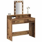 vidaXL Table de Toilette Marron 100 x 41 x 140 cm Bois d'ingénierie