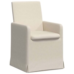vidaXL Chaises de salle à manger 2 Pièces Beige 57 x 67 x 95 cm Lin