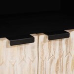 vidaXL Buffet avec stockage Finition Lavage Blanc 60 x 33 x 75 cm