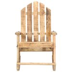vidaXL Chaise à bascule de jardin Bois de manguier solide