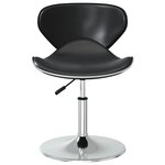 vidaXL Chaises à manger lot de 2 noir similicuir