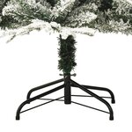 vidaXL Sapin de Noël artificiel LED et flocons de neige 240 cm PVC PE