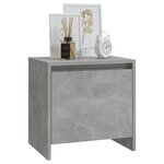 vidaXL Tables de chevet 2Pièces gris béton 45x34x44 5cm bois d’ingénierie