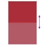 vidaXL Store enrouleur occultant rouge largeur du tissu 156 6 cm