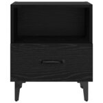 vidaXL Cabinet de chevet 2 Pièces Chêne noir 40 x 35 x 47.5 cm