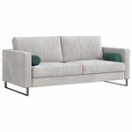 vidaXL Coussins d'accent 2 Pièces Vert foncé Ø 15 x 40 cm