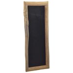 vidaXL Tableau noir 3 Pièces 30x70 cm Bois de teck solide