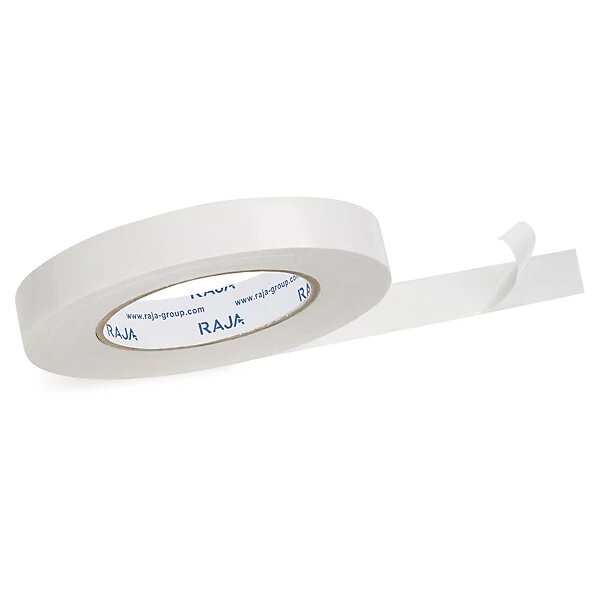 Ruban adhésif double face fin non tissé raja 6 mm x 50 m (lot de 25)