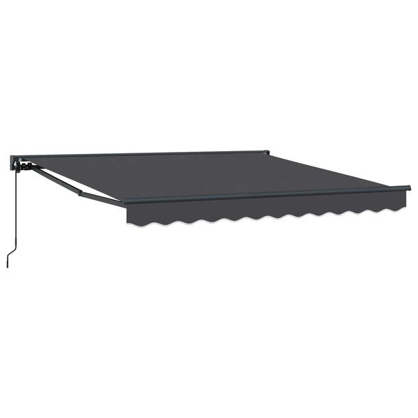 vidaXL Auvent Rétractable Anthracite 350 x 250 cm Polyester et métal