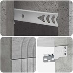 vidaXL Cabinet de chevet mural Gris béton 33 x 34 5 x 40 cm