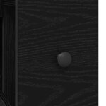 vidaXL Armoire étroite pour salle de bain Chêne noir 80 x 18 x 60 cm