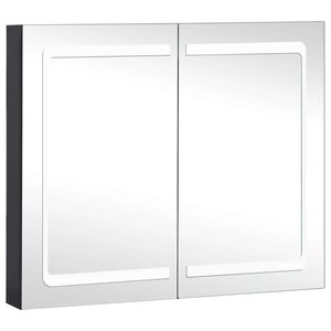 vidaXL Armoire de salle de bain à miroir LED 80x12 2x68 cm