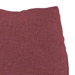 vidaXL Coussin de Dos Bordeaux 60 x 20 x 50 cm tissu