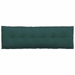 vidaXL Coussin de Dos Vert foncé 160 x 19 x 50 cm tissu