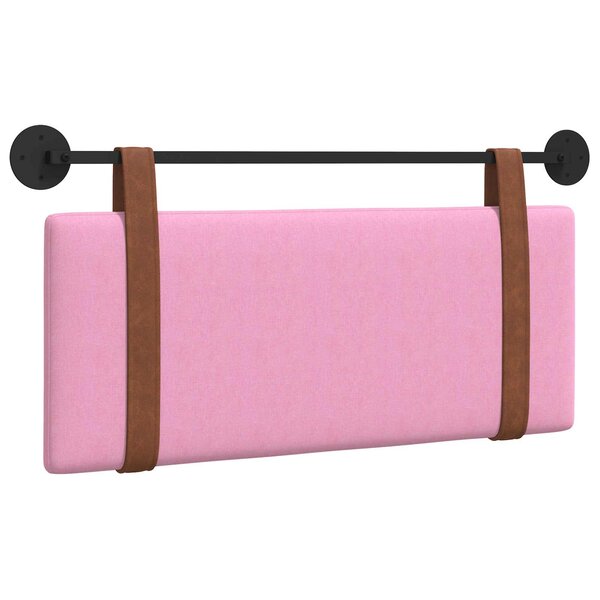 vidaXL Tête de lit suspendue Rose PU antique