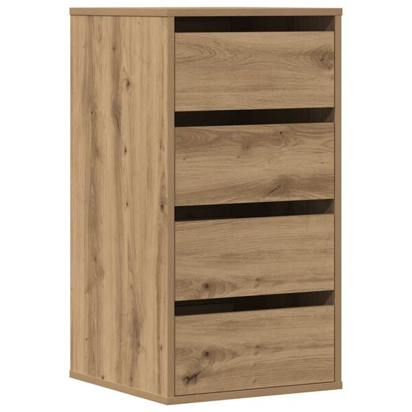 vidaXL Commode d'angle chêne artisanal 40x41x76 cm bois d'ingénierie