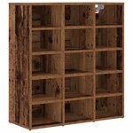 vidaXL Cabinet à chaussures Bois ancien 77 5 x 30 x 83 5 cm