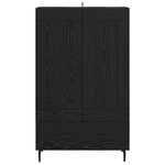 vidaXL Haut Armoire Chêne noir 69 5 x 31 x 115 cm Bois d'ingénierie
