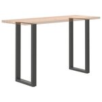 vidaXL Pieds de table de bar en U 2 pièces Anthracite 40 x (100-101) cm Acier
