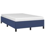 vidaXL Cadre de lit bleu 120x190 cm tissu