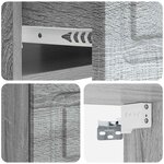 vidaXL Cabinet de chevet mural Sonoma gris 49 x 34 5 x 20 cm