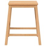 vidaXL Chaises de bar lot de 2 bois massif d'hévéa