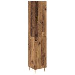 vidaXL Haut Armoire 2 Pièces Bois Ancien Bois d'ingénierie