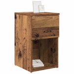 vidaXL Armoire de lit 2 Pièces Bois ancien 29 x 31 5 x 49 cm