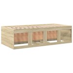 vidaXL Lit de jour avec tiroirs sans matelas chêne sonoma 90x200 cm