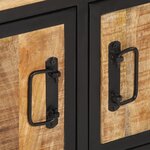 vidaXL Table basse 80x50x40 cm bois de manguier massif brut