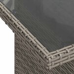 vidaXL Salon de jardin avec coussins 6 Pièces gris résine tressée acacia