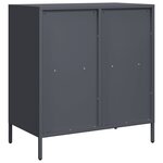 vidaXL Buffet anthracite 68x39x73 5 cm acier laminé à froid