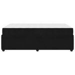 vidaXL Cadre de lit avec matelas Noir 120 x 200 cm tissu