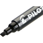 Pilot SCA-400 Stylo-Feutre Flow Pack - Pointe de Burin - Noir - 4 pièces