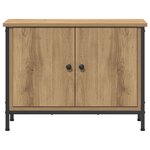 vidaXL Meuble TV chêne artisanal 60 x 35 x 45 cm Bois d'ingénierie